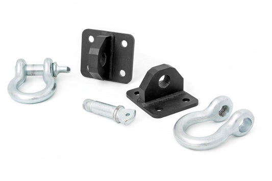 TJ/ LJ Wrangler Front Stubby Winch Bumper D-Ring Shackles Mount Kit