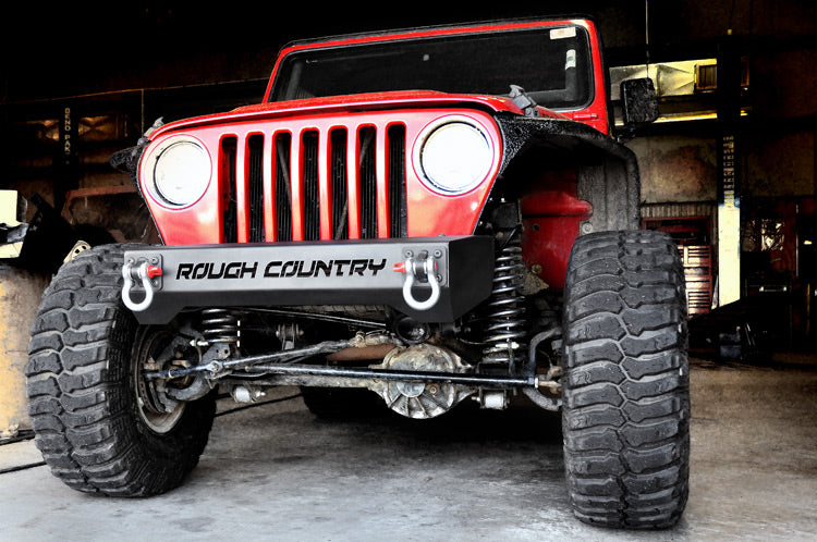 TJ/ LJ Wrangler Front Stubby Winch Bumper D-Ring Shackles Mount Kit