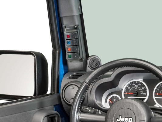 Jeep JK Wrangler A-Pillar Switch Pod w/ Switches