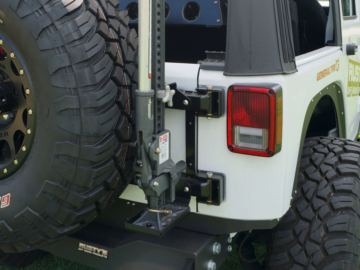 Rusty's Hi-Lift Jack Mount - JK Wrangler