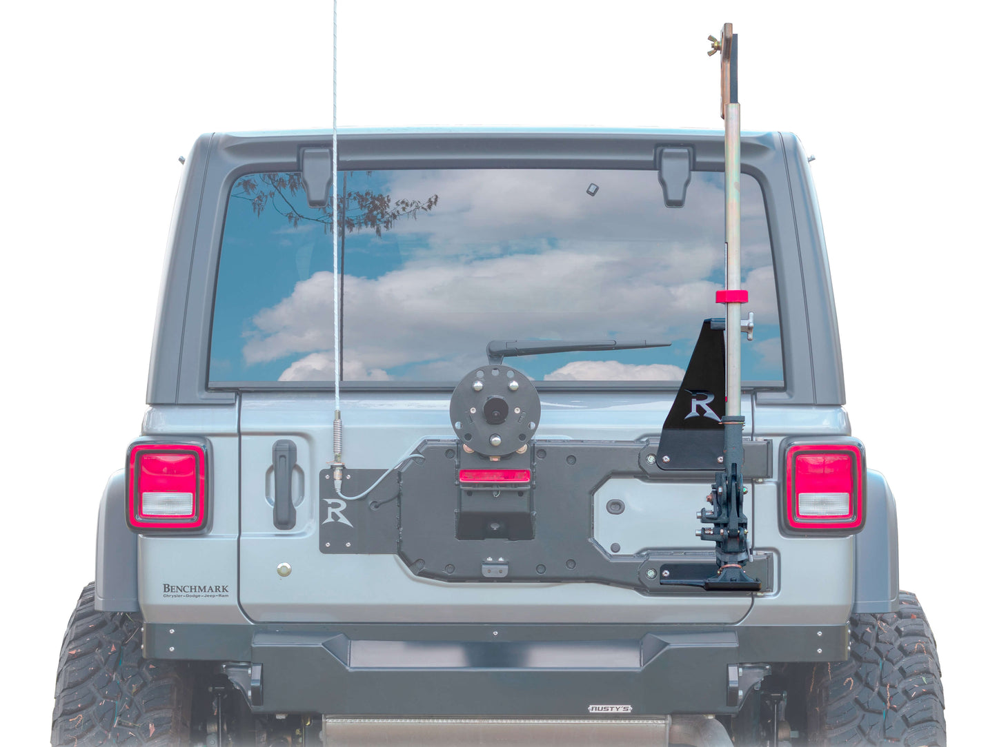 Rusty's Hi-Lift Jack Mount - JL Wrangler