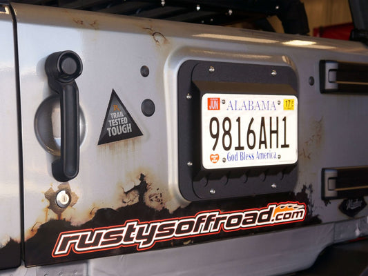 Rusty's License Plate Relocation Mount - JK