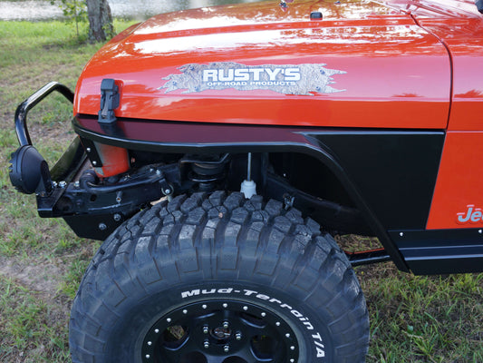 Rusty's Off Road Products - Rusty's Front Steel Fenders - '97-'06 TJ / LJ Wrangler