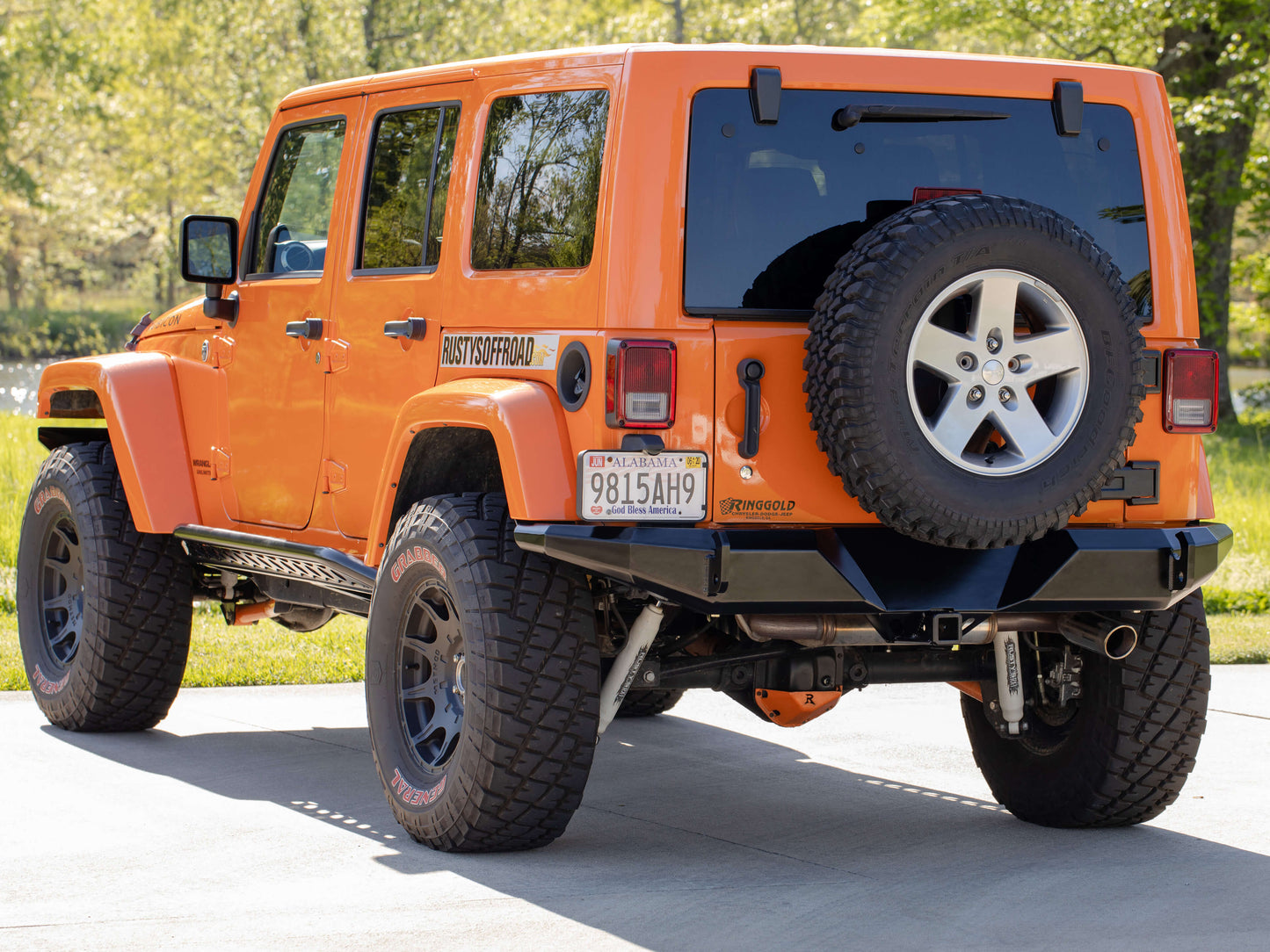 Rusty's JK Wrangler Rear Full Width Trail Bumper - Series 2