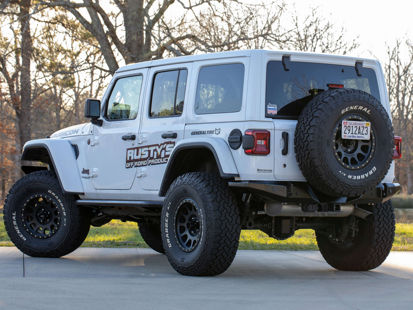 Rusty's JL Wrangler Rear Full Width Trail Bumper - Series 2