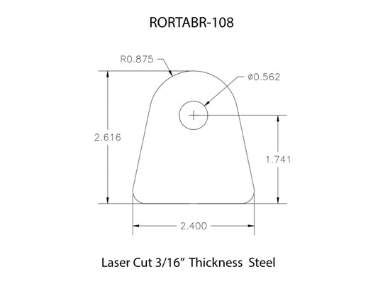 Rusty's Off Road Products - Rusty's Off-road Custom Tab R-108