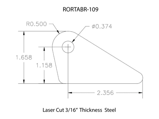 Rusty's Off Road Products - Rusty's Off-road Custom Tab R-109