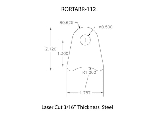 Rusty's Off Road Products - Rusty's Off-road Custom Tab R-112