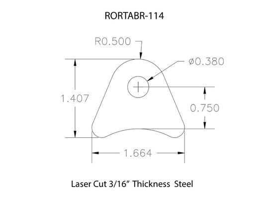 Rusty's Off Road Products - Rusty's Off-Road Custom Tab R-114