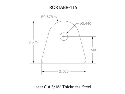 Rusty's Off Road Products - Rusty's Off-road Custom Tab R-115