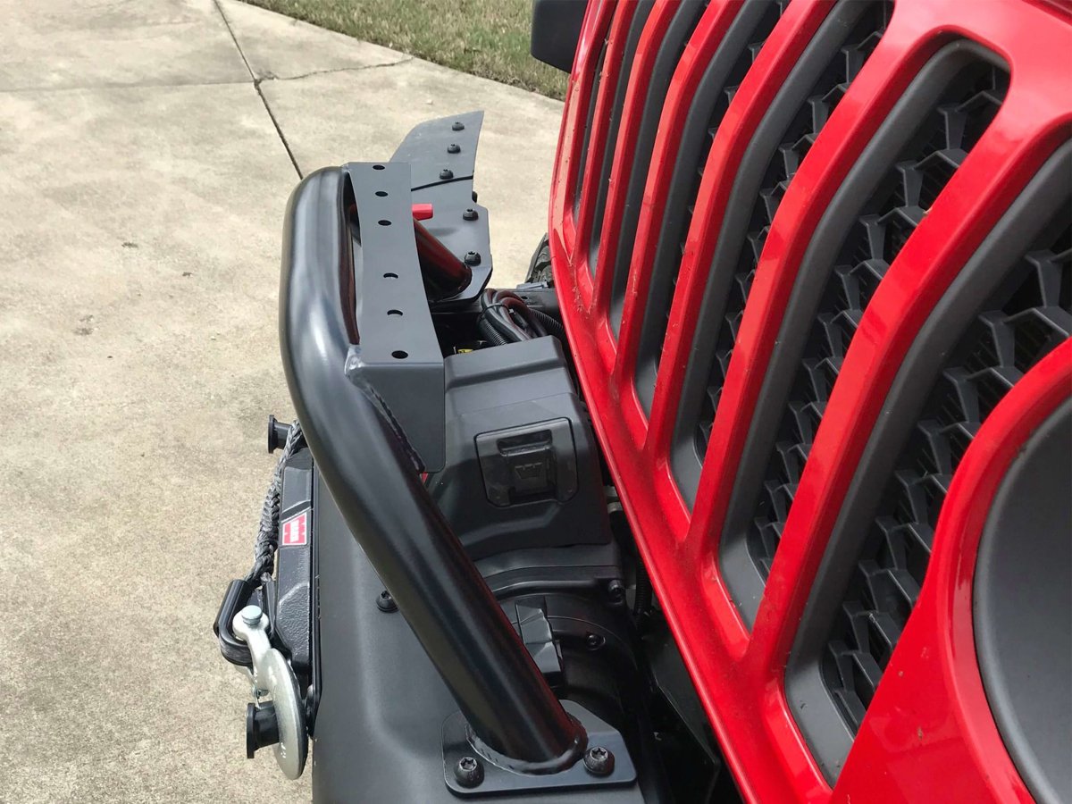 Rusty's Pre Runner Bar with Light Bar Mount for 2018+ JL Wrangler / 2020+ JT Gladiator equipped w/ Factory Steel Bumper