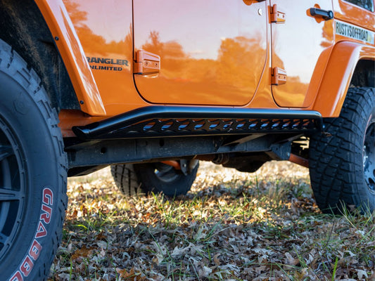 Rusty's Rocker Armor with Skid Kicker Tube - '07-'18 JK Wrangler 4-Door