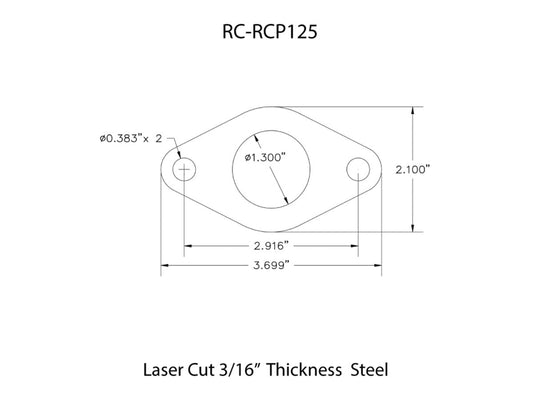 Rusty's Rollcage Plate - 1-1/4" Tubing