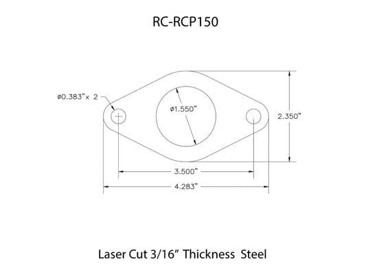 Rusty's Rollcage Plate - 1-1/2" Tubing
