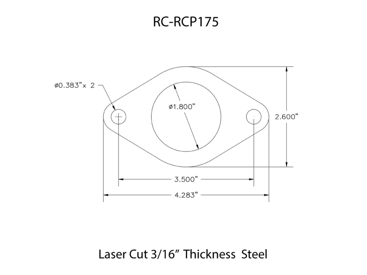 Rusty's Rollcage Plate - 1-3/4" Tubing