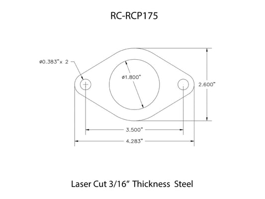 Rusty's Rollcage Plate - 1-3/4" Tubing