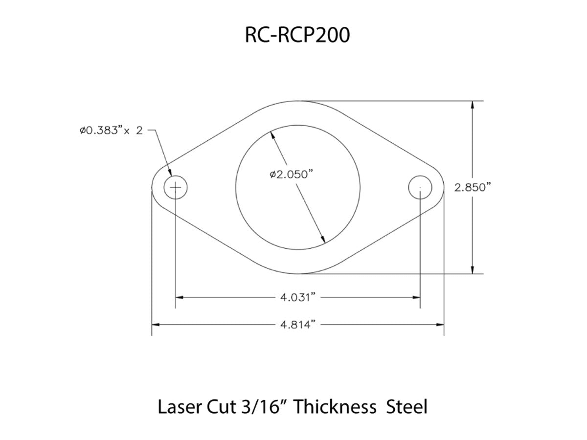 Rusty's Rollcage Plate - 2" Tubing