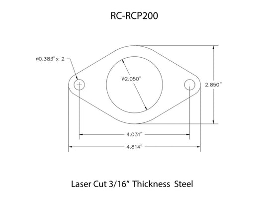 Rusty's Rollcage Plate - 2" Tubing
