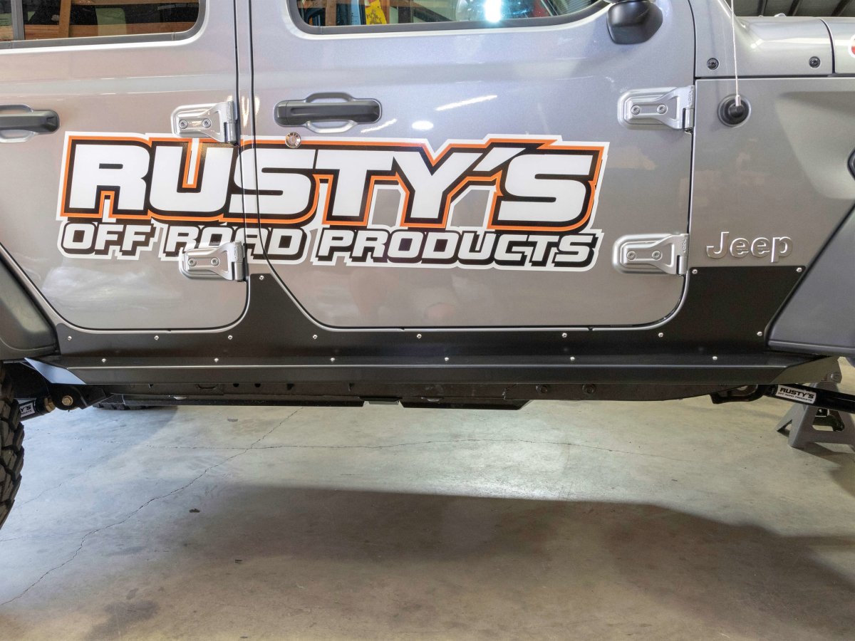Rusty's Sheetmetal Rocker Armor - 2018 and Later JL Wrangler 4-Door