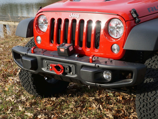 Rusty's Off Road Products - Rusty's Winch Mount - 2014+ JK Hard Rock Bumper