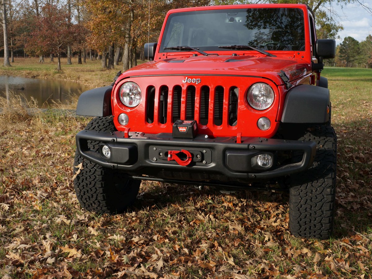 Rusty's Winch Mount - 2014+ JK Hard Rock Bumper