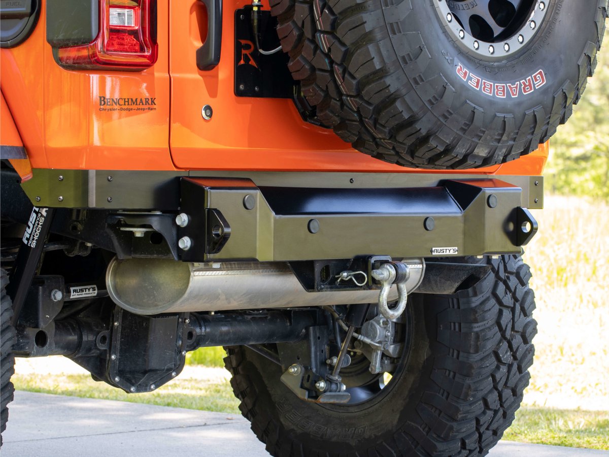 Rusty's Xtreme Trail Stubby Rear Bumper - JL Wrangler