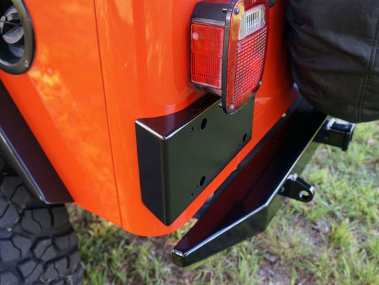 Rusty's Off Road Products - Rusty's Steel License Plate Bracket - TJ-LJ Wrangler