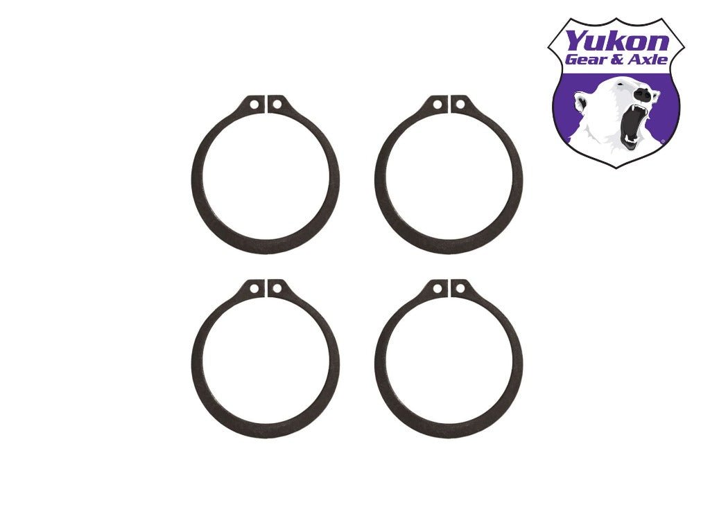 Yukon Gear & Axle - (4) Full Circle Snap Rings, fits Dana 60 733X U-Joint with aftermarket axle.