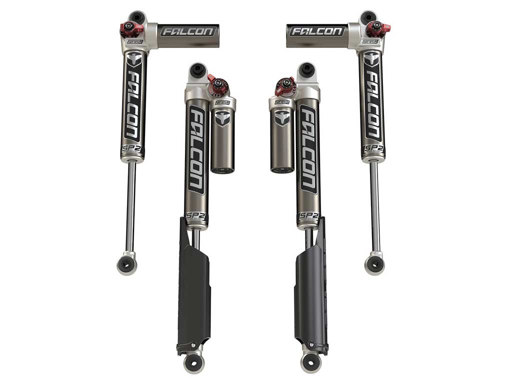 TeraFlex Falcon SP2 3.3 Fast Adjust Piggyback Shock Kit - JL Wrangler 2-Door