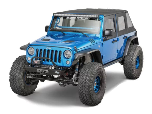 MCE GenII Front and Rear Factory Width Flat Fenders - 2007-2018 Jeep JK Wrangler